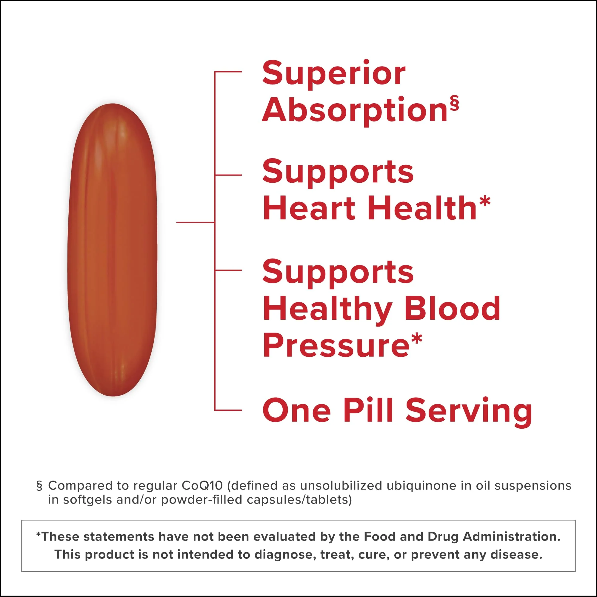 Qunol Mega Ubiquinol 100mg CoQ10, Superior Absorption, Patented Water and Fat Soluble Natural Supplement Form of Coenzyme Q10, Antioxidant for Heart Health, 100 Count Softgels - Image 8