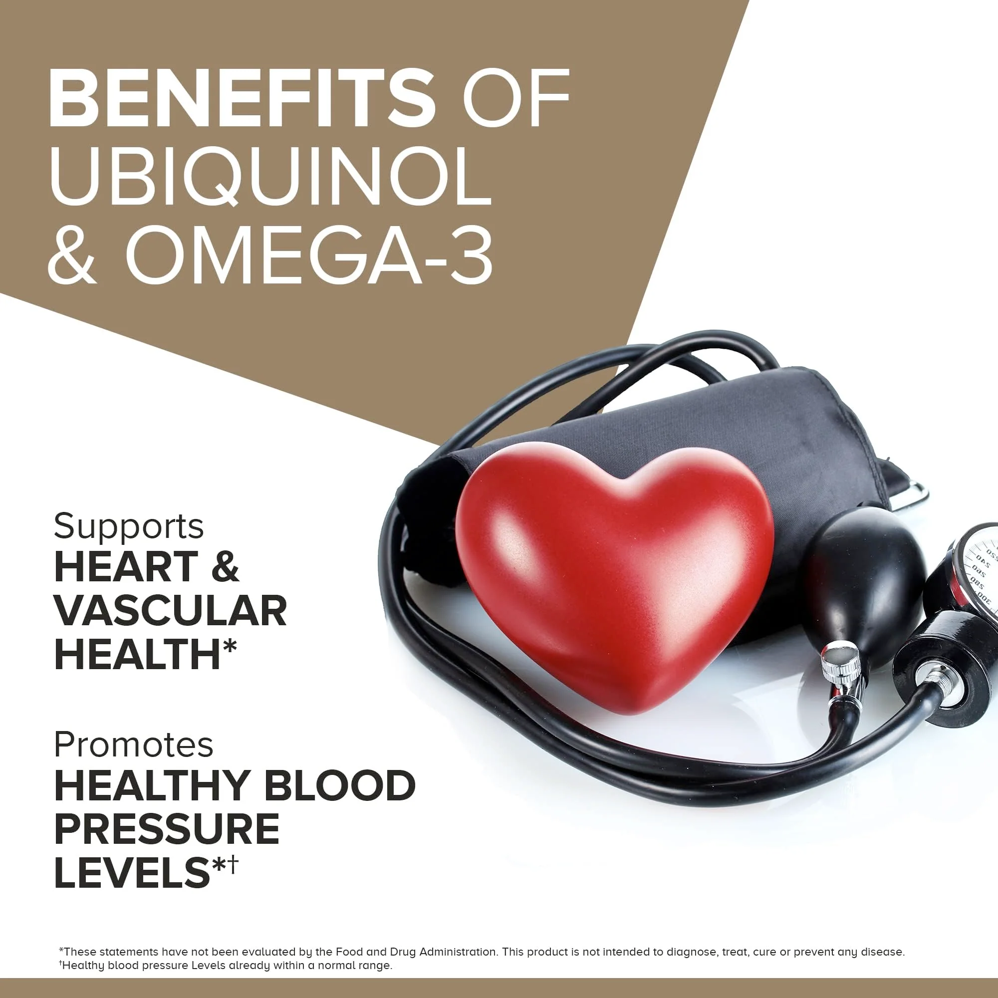 Qunol Plus Ubiquinol CoQ10 100mg with Omega 3 Fish Oil 250mg, Extra Strength Antioxidant Supplement, 90 Count - Image 7