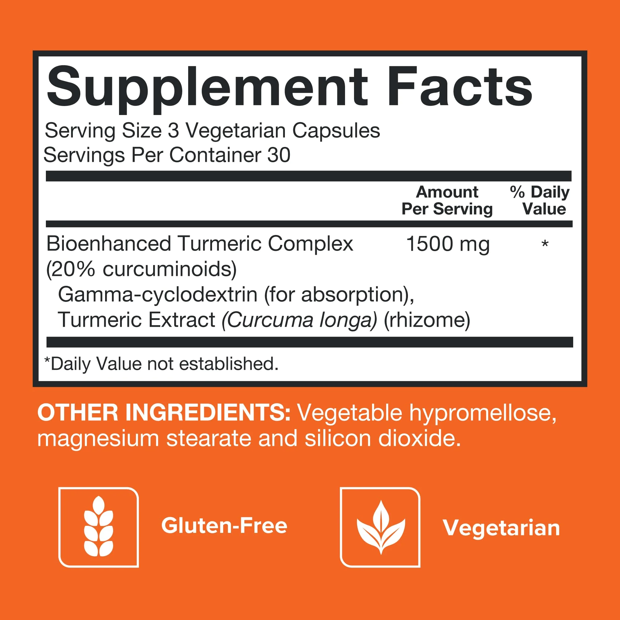 Qunol Turmeric Curcumin Supplement, Turmeric 1500mg With Ultra High Absorption, Joint Support Supplement, Extra Strength Turmeric Capsules, 2 Month Supply, 180 Count (Pack of 1) - Image 6
