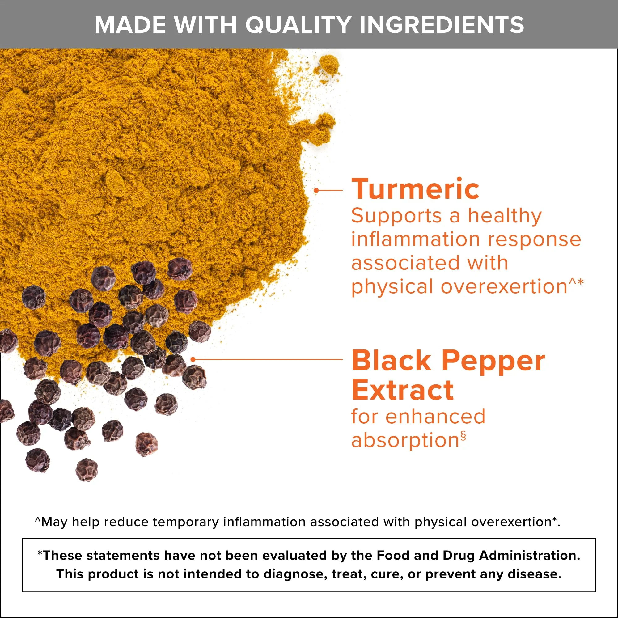 Qunol Turmeric Curcumin with Black Pepper, 2250mg Turmeric Extract with 95% Curcuminoids, Extra Strength Turmeric Supplement, Enhanced Absorption, Joint Support Supplement, 150 Vegetarian Capsules - Image 5