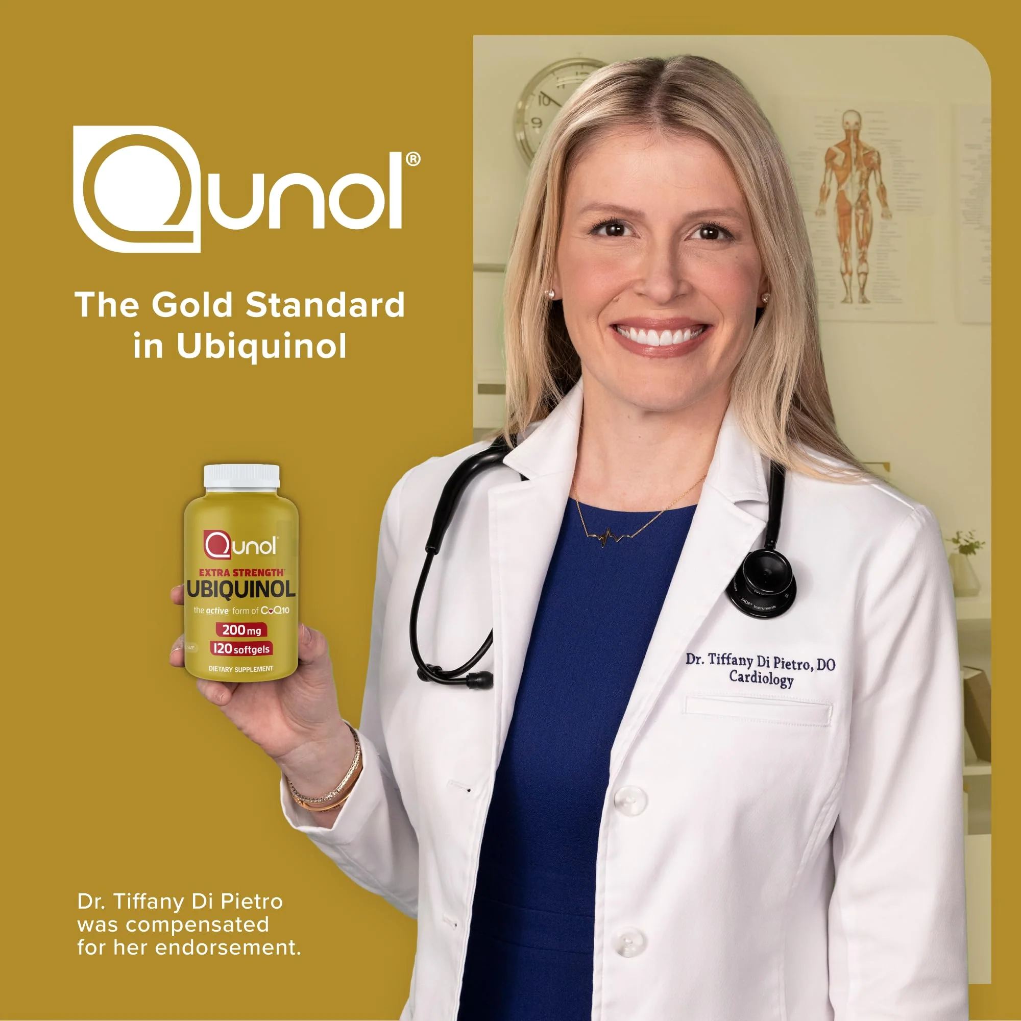 Qunol Ubiquinol CoQ10 200mg Softgels, Powerful Antioxidant for Heart and Vascular Health, Essential for Energy Production, Natural Supplement Active Form of CoQ10, 120ct Softgels - Image 2