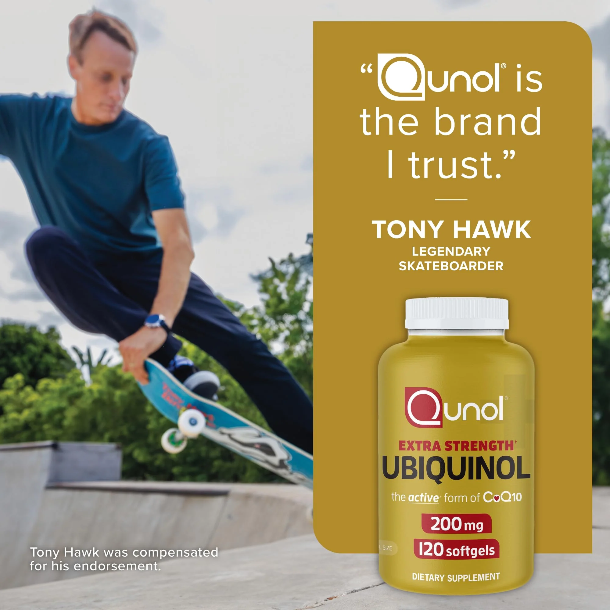 Qunol Ubiquinol CoQ10 200mg Softgels, Powerful Antioxidant for Heart and Vascular Health, Essential for Energy Production, Natural Supplement Active Form of CoQ10, 120ct Softgels - Image 3