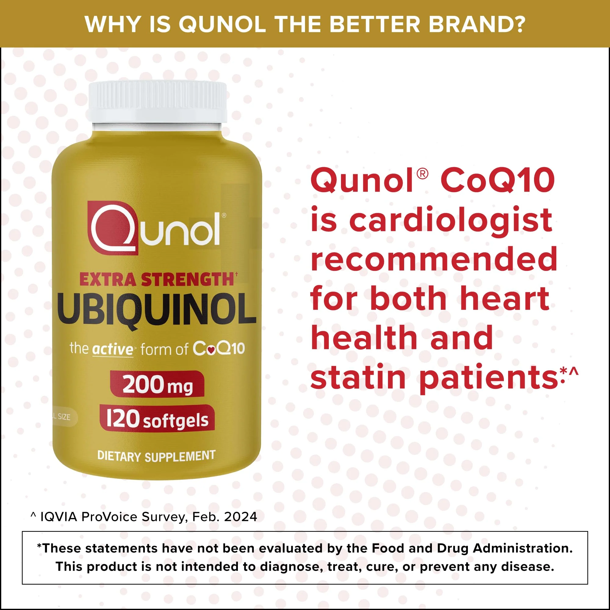 Qunol Ubiquinol CoQ10 200mg Softgels, Powerful Antioxidant for Heart and Vascular Health, Essential for Energy Production, Natural Supplement Active Form of CoQ10, 120ct Softgels - Image 5