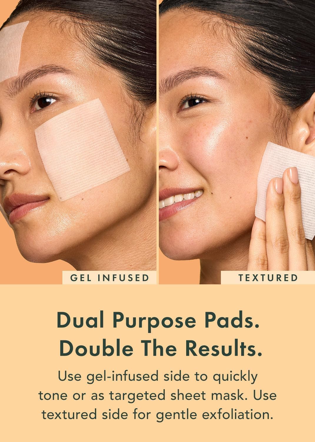Rael Toner Pads, Cotton Pad for Face – Dual Textured, Exfoliating and Soothing with Carotene, Niacinamide, Hyaluronic Acid, Hydrating, Korean Skin Care (70 Count) - Image 8