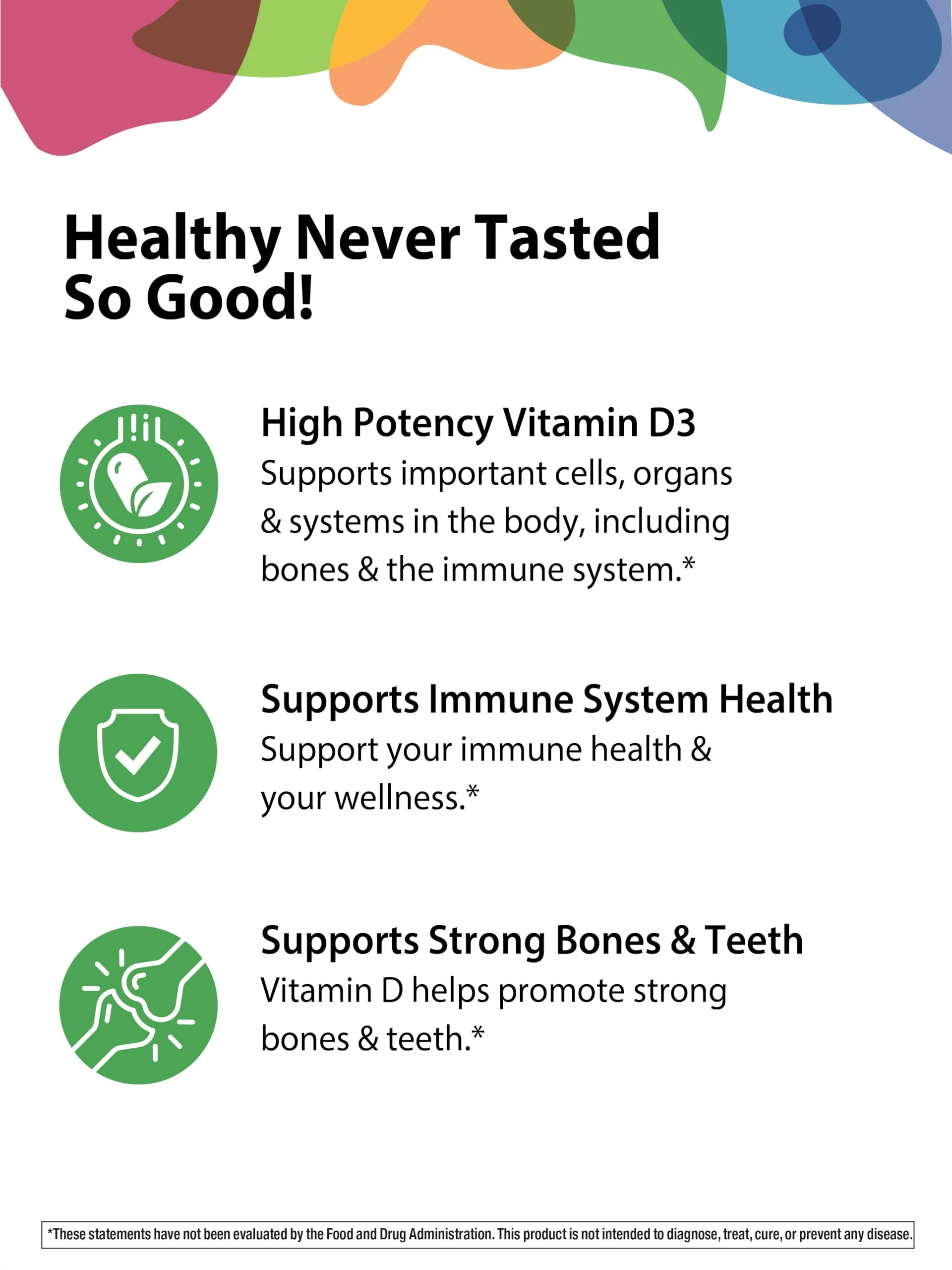 Rainbow Light Vitamin D3 Gummies 2000 IU | 120 Count | Supports Bone & Immune Health | High Potency | Berry Flavor - Image 4