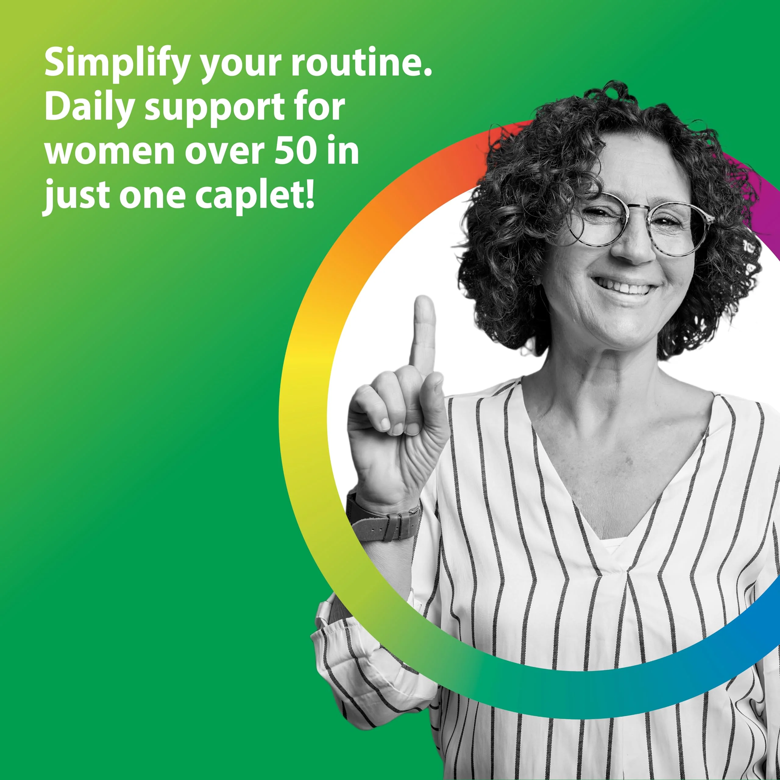 Rainbow Light Womens One + Multivitamin 50 Plus | 60 Caplets | Supports Menopause | Real Food Nutrients, Digestive Enzymes & Probiotics - Image 5
