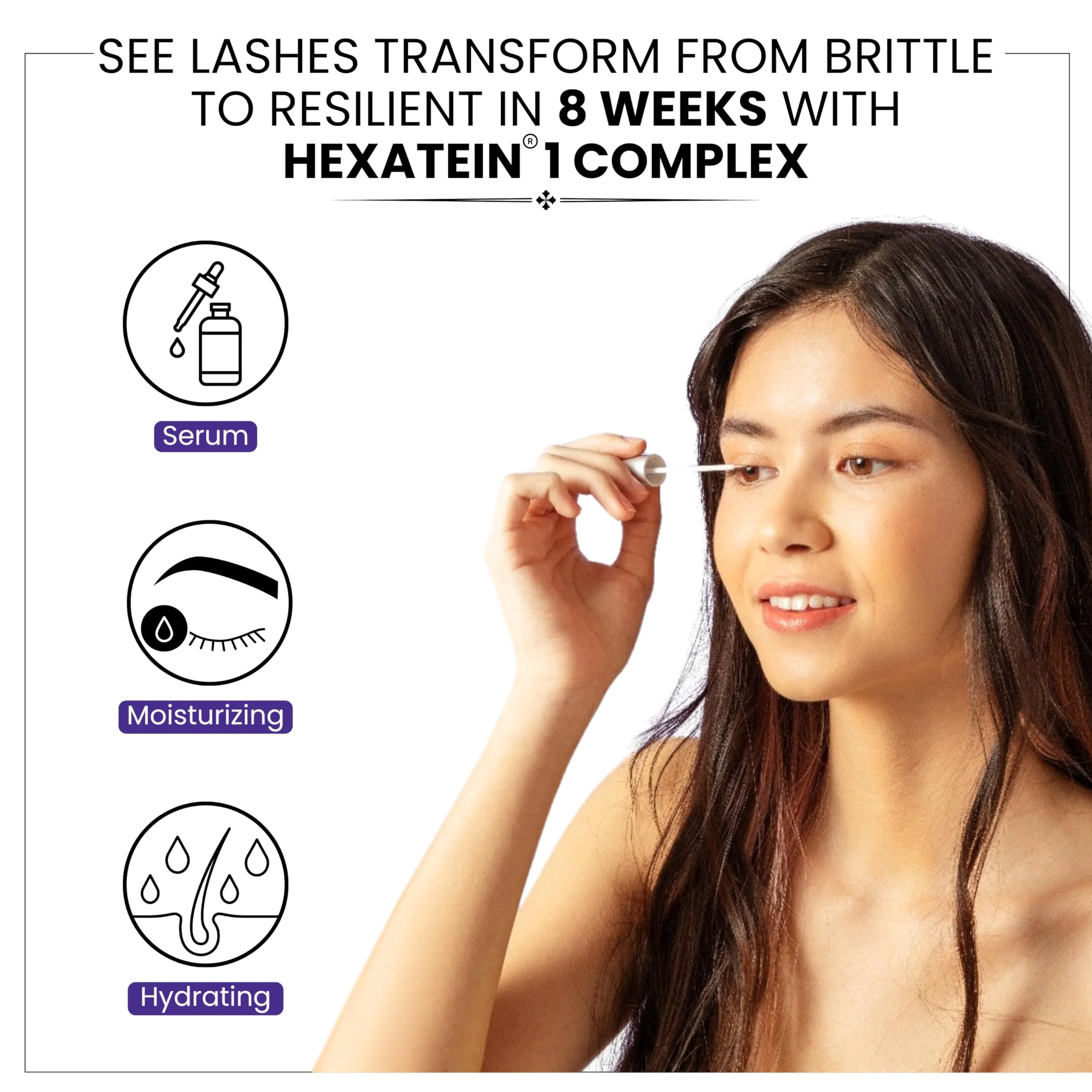 RapidLash Eyelash Enhancing Serum with HEXATEIN 1 Complex – Lash Serum for Eyelashes Conditioning & Hydrating – Longer-Looking, Fuller and Thicker Appearing Lashes – 3 mL / 0.1 fl oz - Image 6