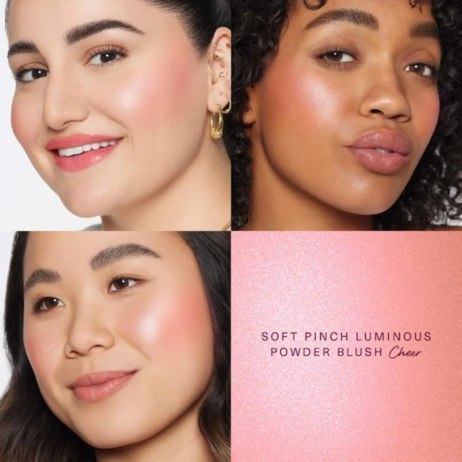 Rare Beauty by Selena Gomez Soft Pinch Luminous Powder Blush - Cheer (light warm pink) 0.098 oz / 2.8 g - Image 9