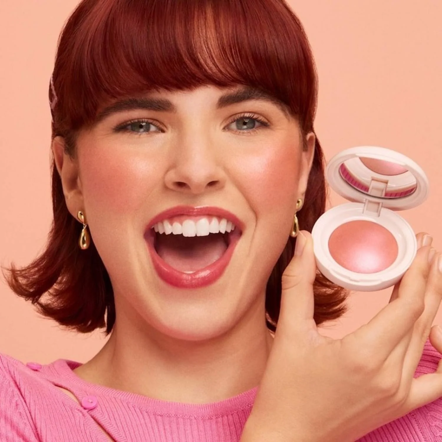 Rare Beauty Soft Pinch Luminous Powder Blush, Hope (nude mauve), Radiant Finish, 0.098 oz/2.8 g, Palette - Image 7