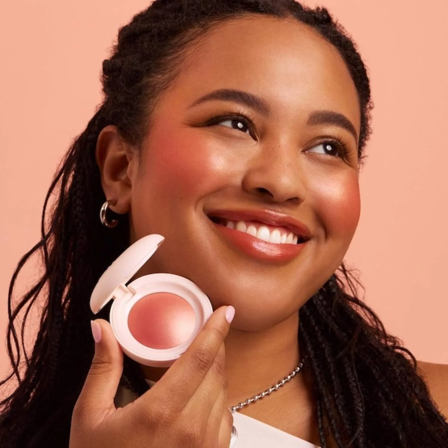 Rare Beauty Soft Pinch Luminous Powder Blush, Joy (muted peach), Radiant Finish, 0.098 oz/2.8 g - Image 7