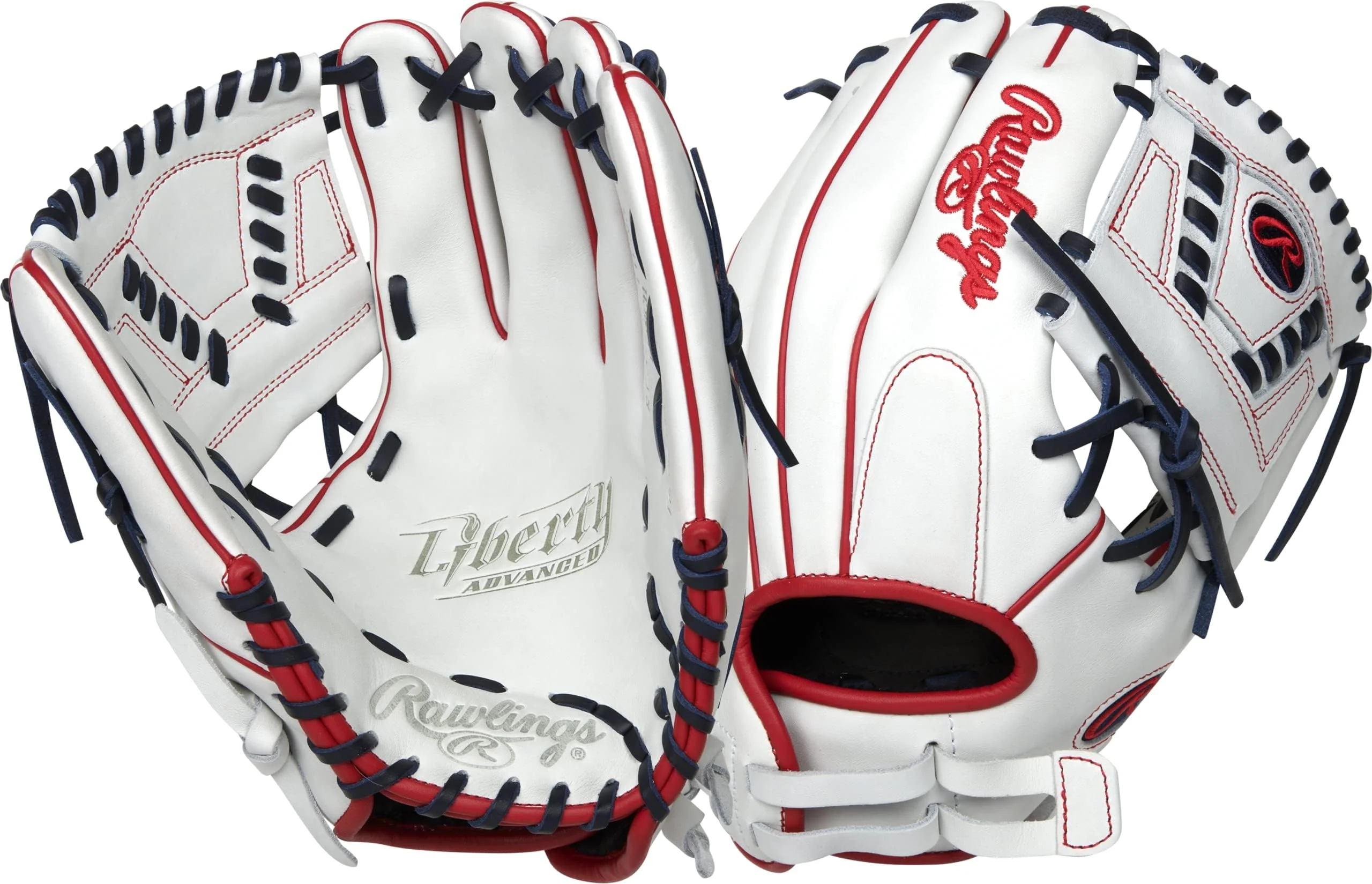 Rawlings | LIBERTY ADVANCED Fastpitch Softball Glove | 12" | 1 Piece Solid Web | Left Hand Throw