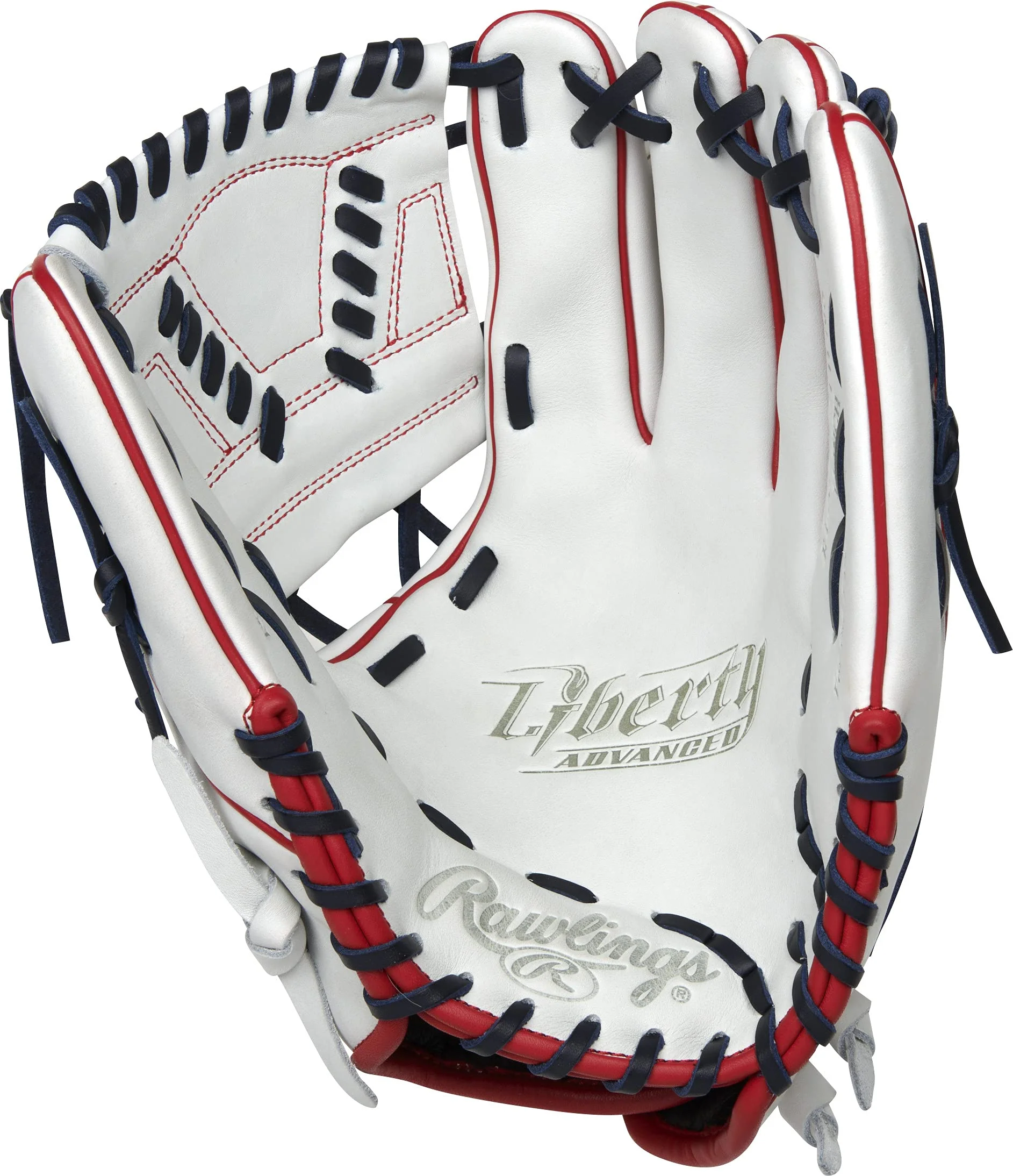 Rawlings | LIBERTY ADVANCED Fastpitch Softball Glove | 12" | 1 Piece Solid Web | Left Hand Throw - Image 5