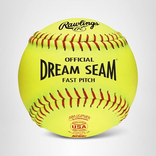 Rawlings | Official DREAM SEAM Fastpitch Softballs | 12" USA / ASA NFHS | C12RYLAH | 12 Count - Image 2