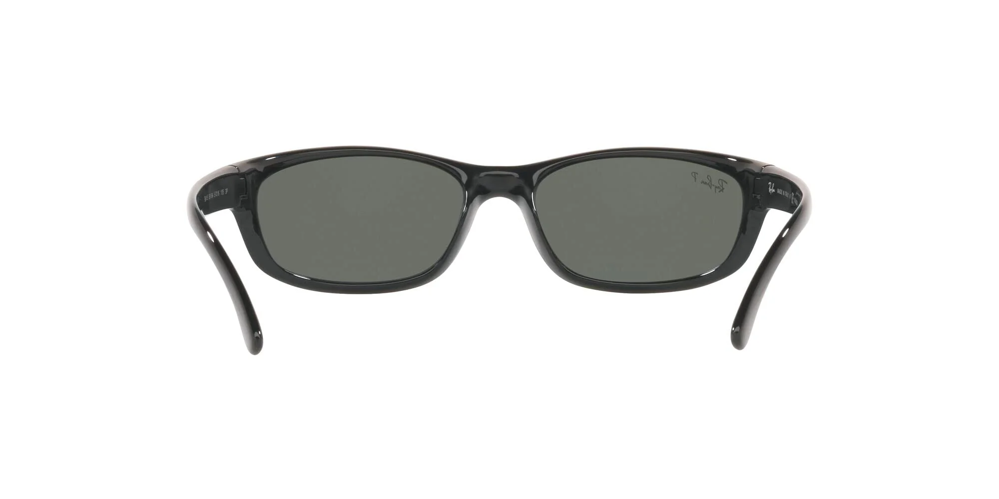 Ray-Ban Men's RB4115 Rectangular Sunglasses, Black/Polarized Green, 57 mm - Image 2