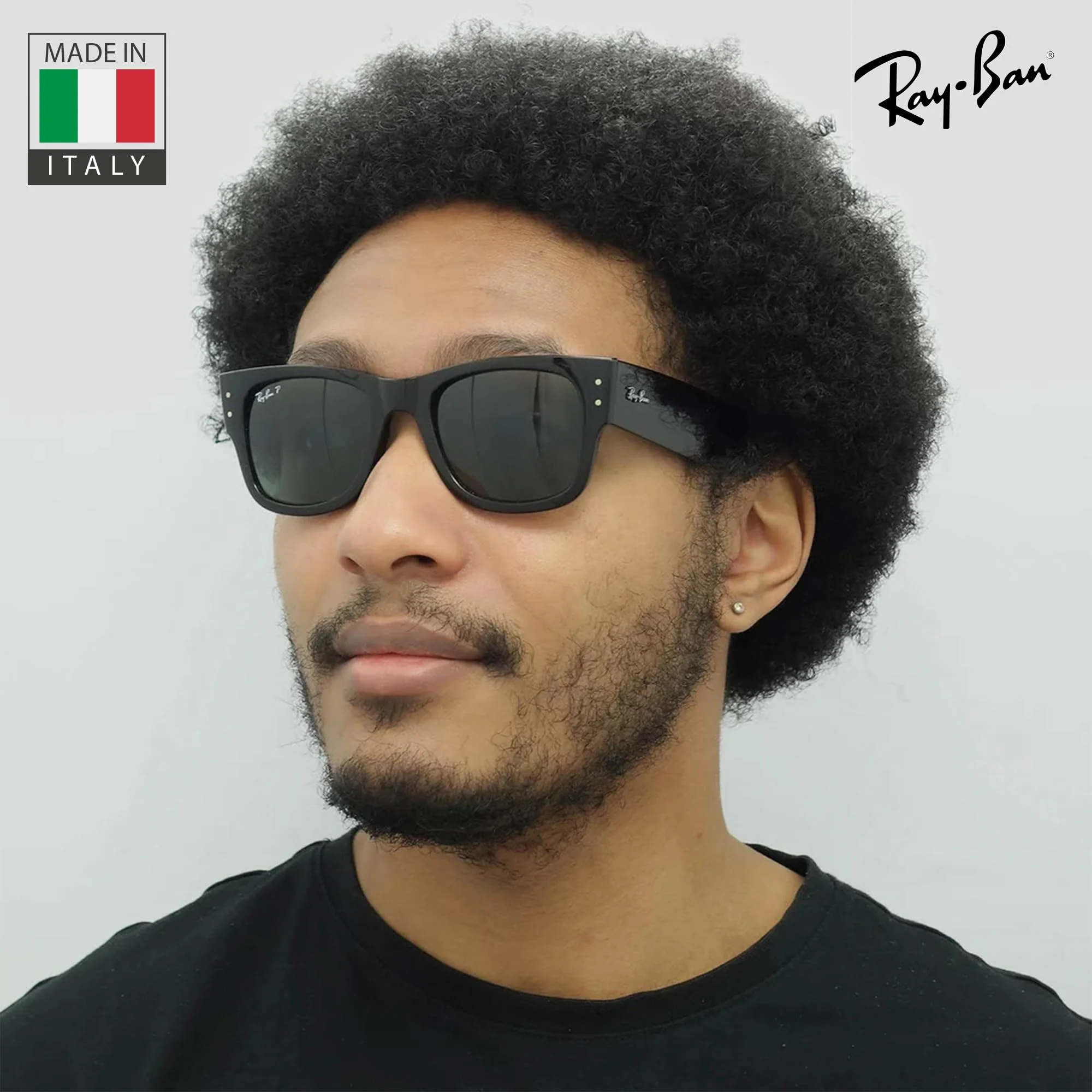 Ray-Ban RB0840S MEGA WAYFARER Square Shaped Non-Polarized Sunglasses for Men & Women – Includes Official RAYBAN Eyewear Kit – Ideal Formal & Casual Wear Sunglasses – 0 Lens - Image 3