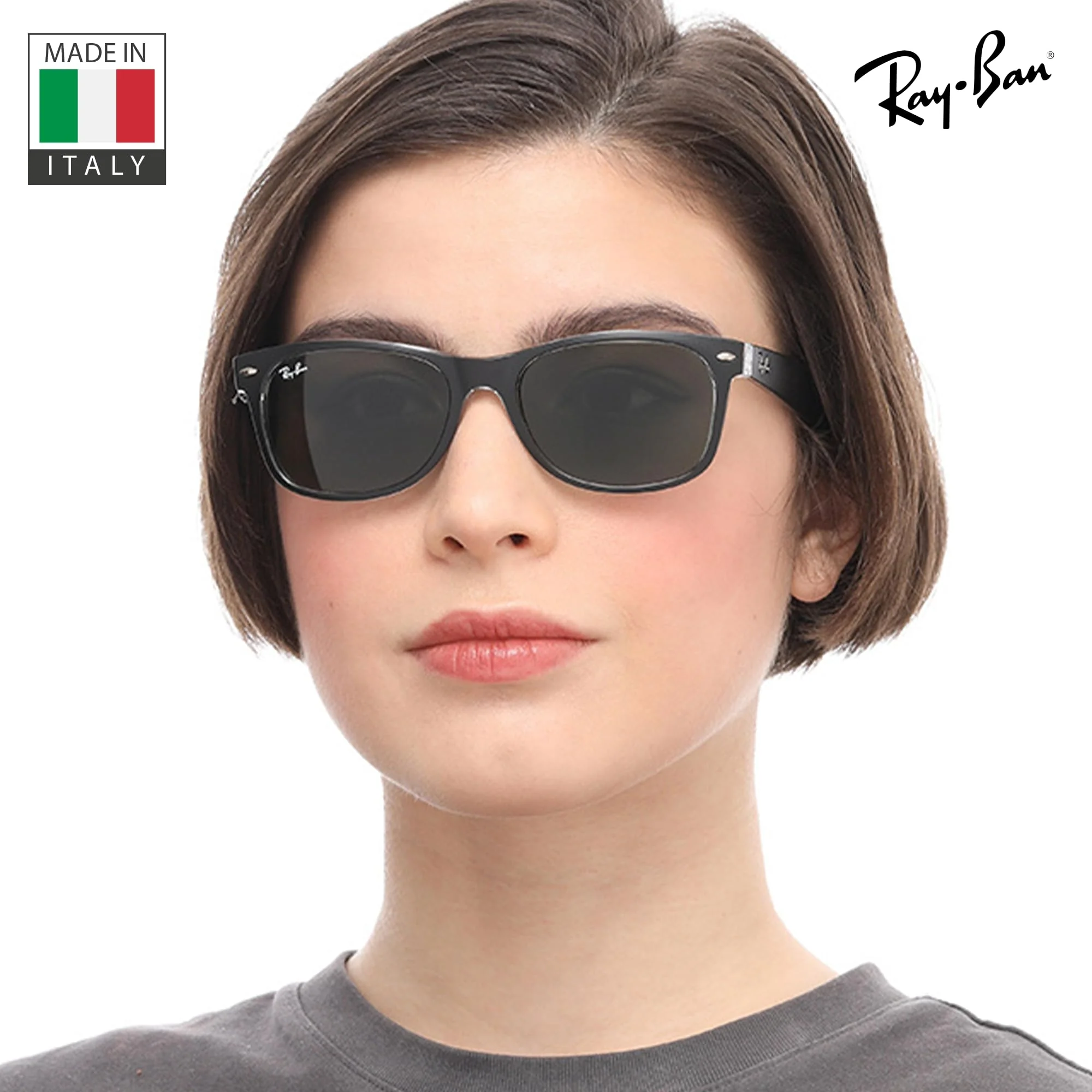 Ray-Ban RB2132 NEW WAYFARER COLOR MIX Square Shaped Non-Polarized Sunglasses for Men & Women – Includes Official RAYBAN Eyewear Kit – Ideal Formal & Casual Wear Sunglasses – G-15 Green Lens - Image 3