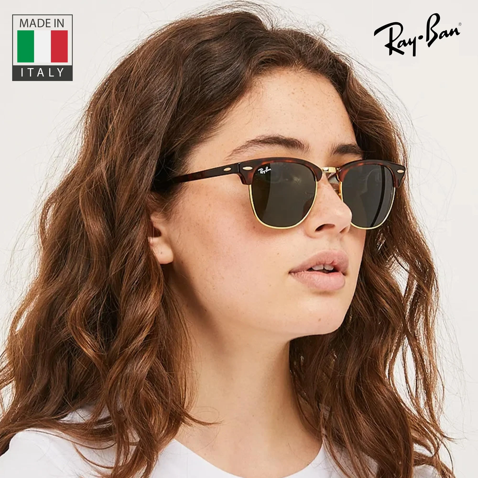 Ray-Ban RB3016 CLUBMASTER CLASSIC Square Shaped Non-Polarized Sunglasses for Men & Women – Includes Official RAYBAN Eyewear Kit – Ideal Formal & Casual Wear Sunglasses – G-15 Green Lens - Image 3