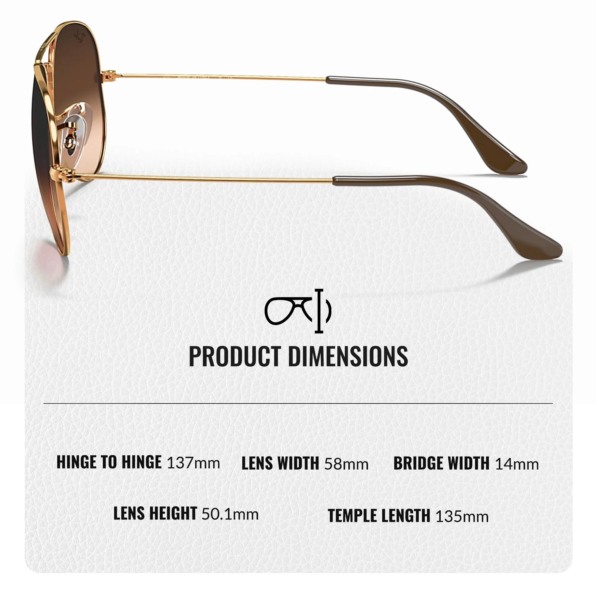 Ray-Ban RB3025 AVIATOR GRADIENT Pilot Shaped Non-Polarized Sunglasses for Men & Women – Includes Official RAYBAN Eyewear Kit – Ideal Formal & Casual Wear Sunglasses – Pink/Brown Lens - Image 4