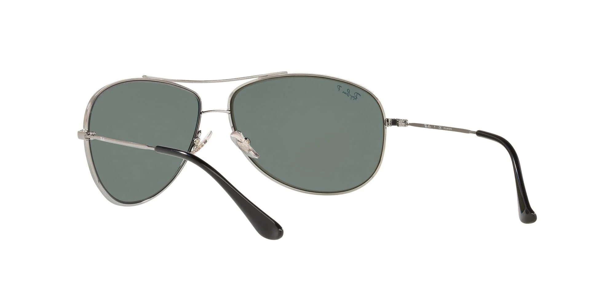 Ray-Ban RB3293 Metal Aviator Sunglasses, Gunmetal/Polarized Green, 63 mm - Image 3