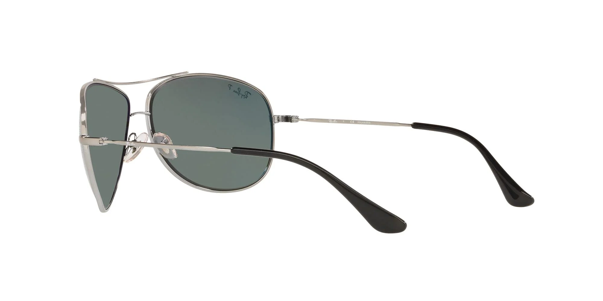Ray-Ban RB3293 Metal Aviator Sunglasses, Gunmetal/Polarized Green, 63 mm - Image 4