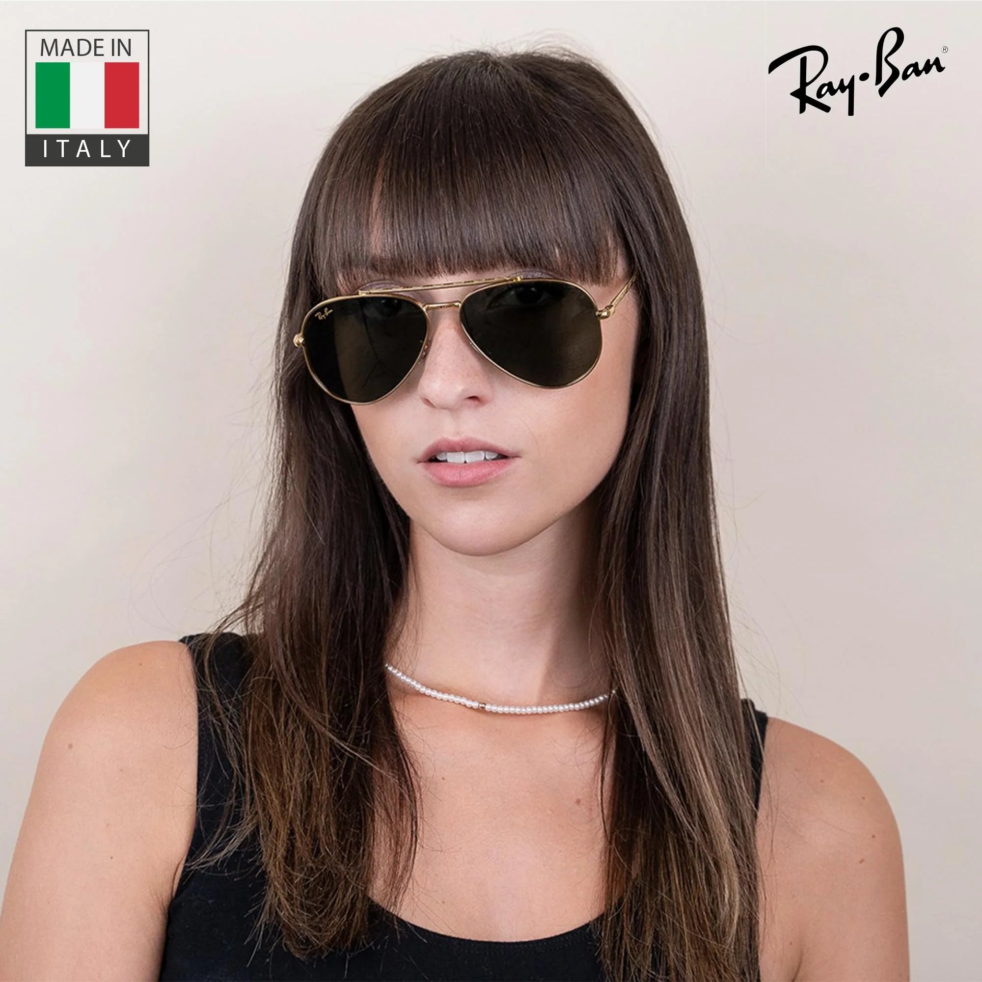 Ray-Ban RB3625 NEW AVIATOR Pilot Shaped Non-Polarized Sunglasses for Men & Women – Includes Official RAYBAN Eyewear Kit – Ideal Formal & Casual Wear Sunglasses – Green Lens - Image 3