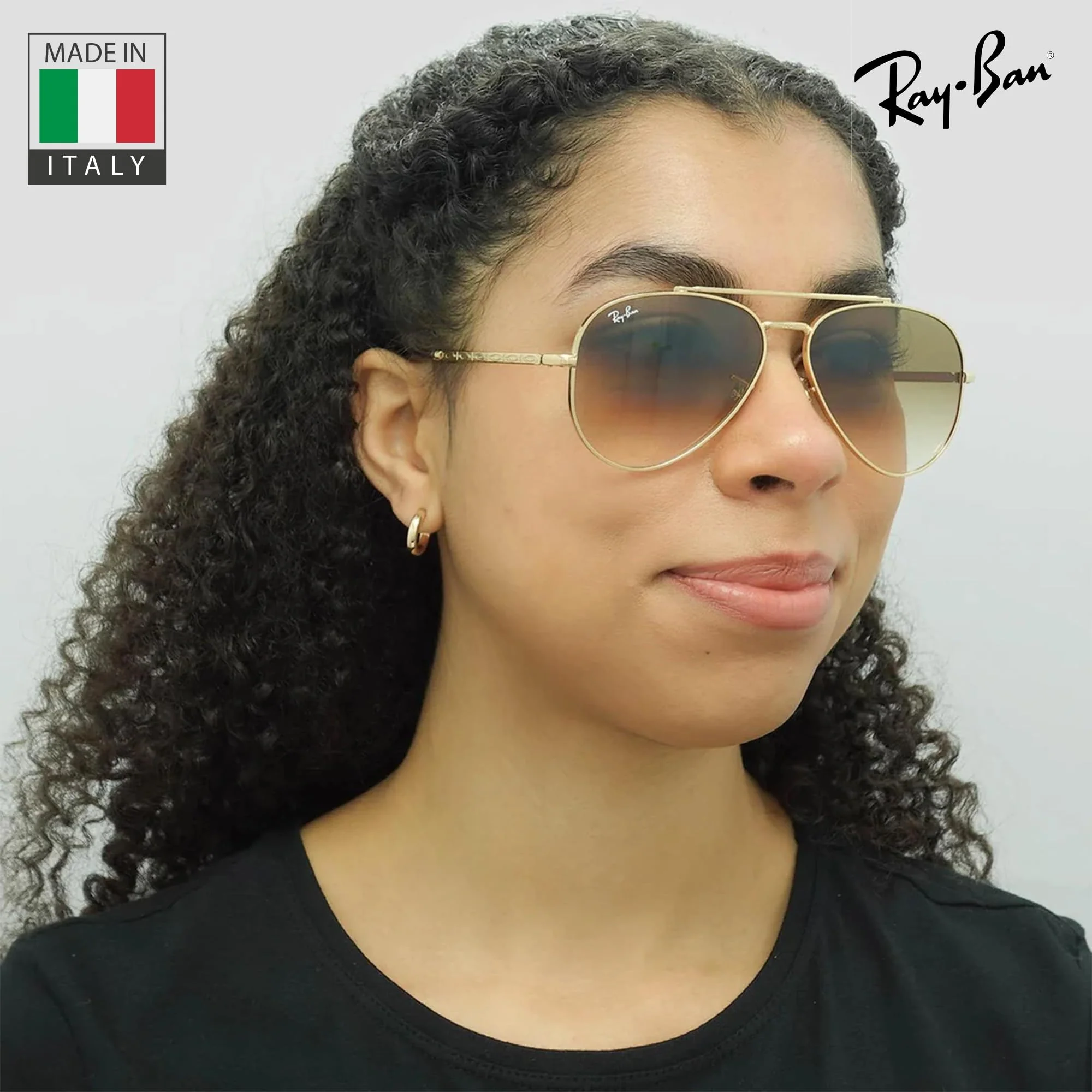 Ray-Ban RB3625 NEW AVIATOR Pilot Shaped Non-Polarized Sunglasses for Men & Women – Includes Official RAYBAN Eyewear Kit – Ideal Formal & Casual Wear Sunglasses – Light Brown Lens - Image 3