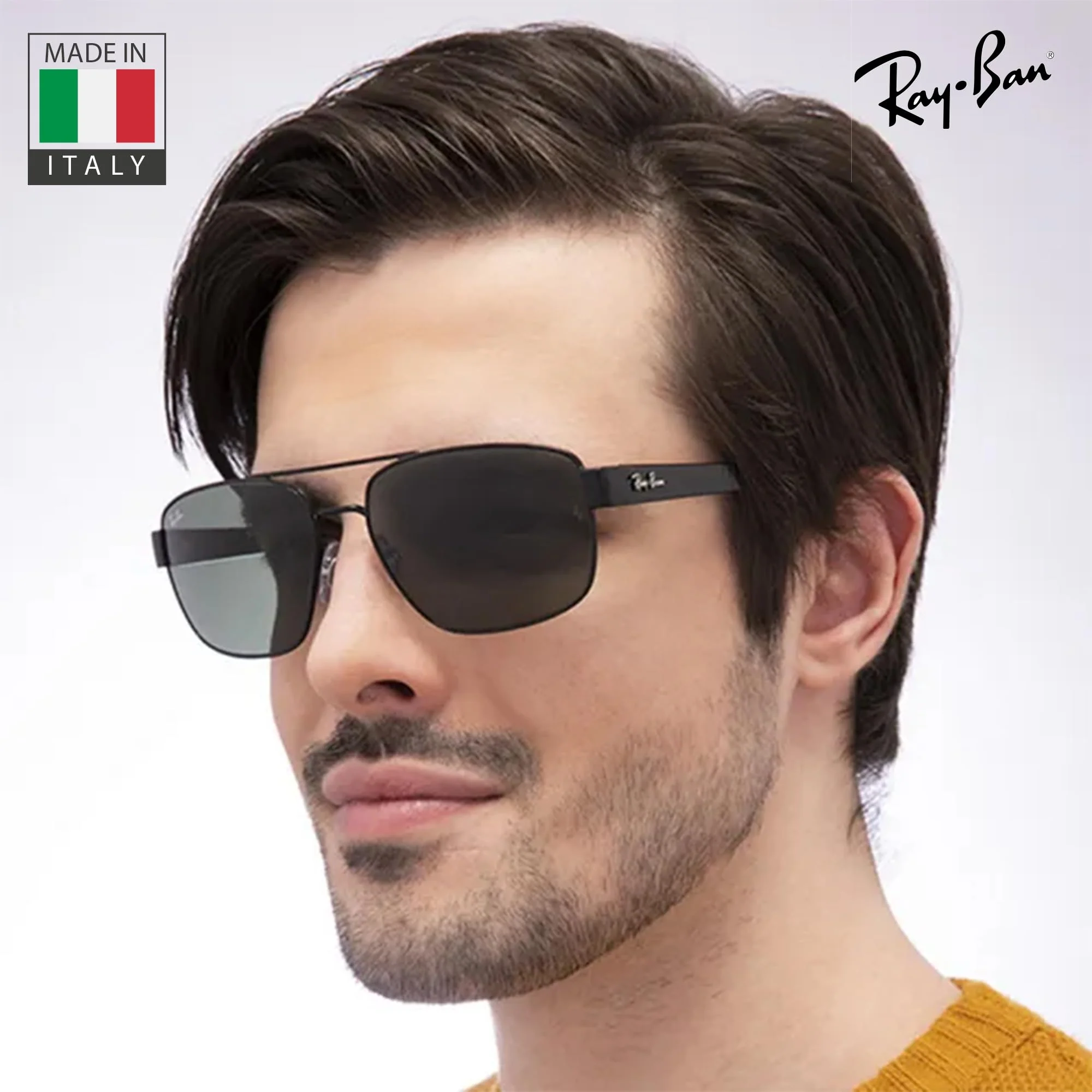 Ray-Ban RB3663 POLARIZED Square-Round Shaped Sunglasses for Men & Women – Includes Official Rayban Eyewear Kit – Ideal Formal & Casual Wear Sunglasses – G-15 Green Lens - Image 3
