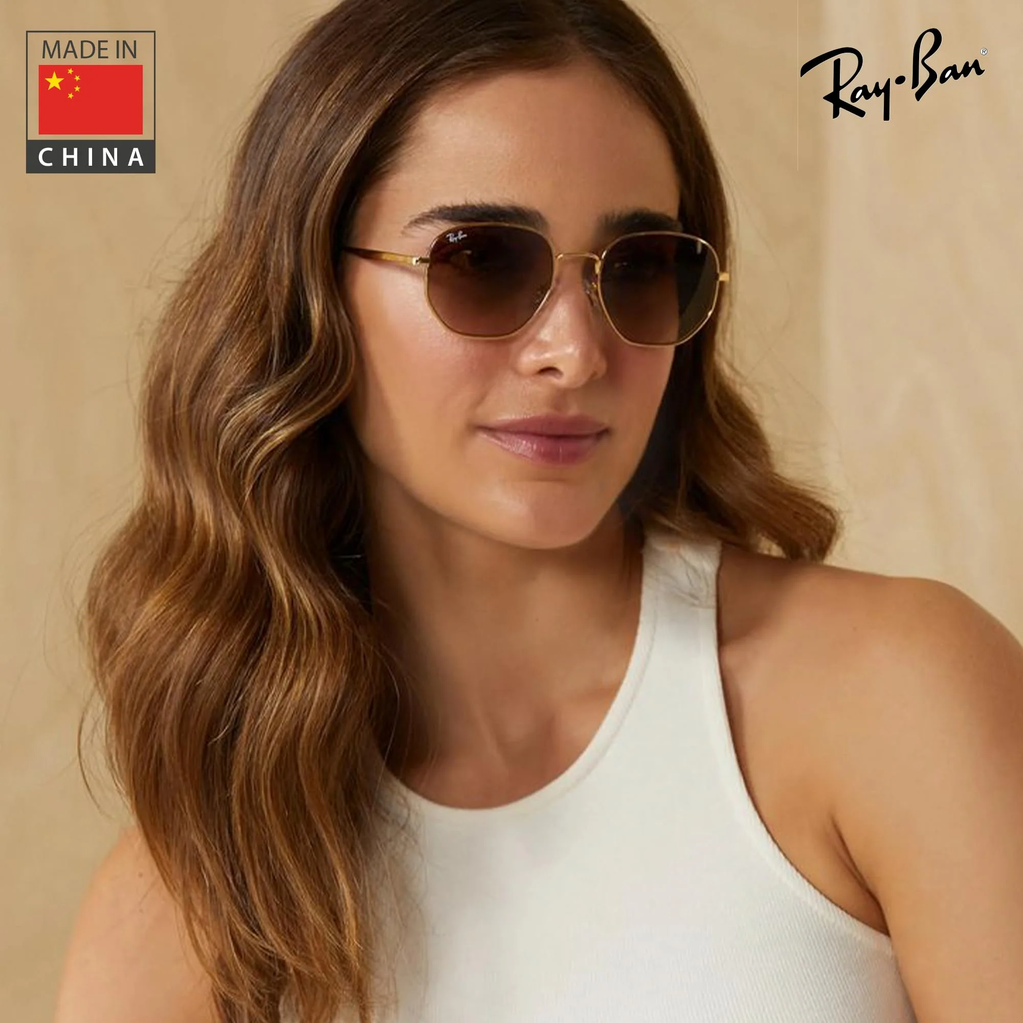 Ray-Ban RB3682 Square-Round Shaped Non-Polarized Sunglasses for Men & Women – Includes Official RAYBAN Eyewear Kit – Ideal Formal & Casual Wear Sunglasses – Gradient Brown Lens - Image 3