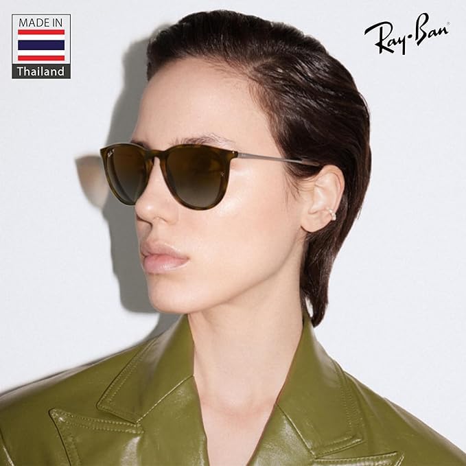 Ray-Ban RB4171 ERIKA CLASSIC Phantos Shaped Non-Polarized Sunglasses for Women – Includes Official RAYBAN Eyewear Kit – Ideal Formal & Casual Wear Sunglasses – Pink Gradient Brown Lens - Image 2