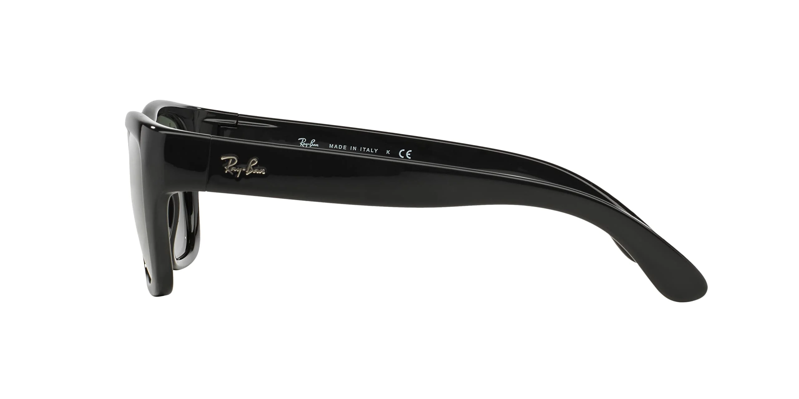 Ray-Ban RB4194 Square Sunglasses, Black/CRYstal Green, 53 mm - Image 4