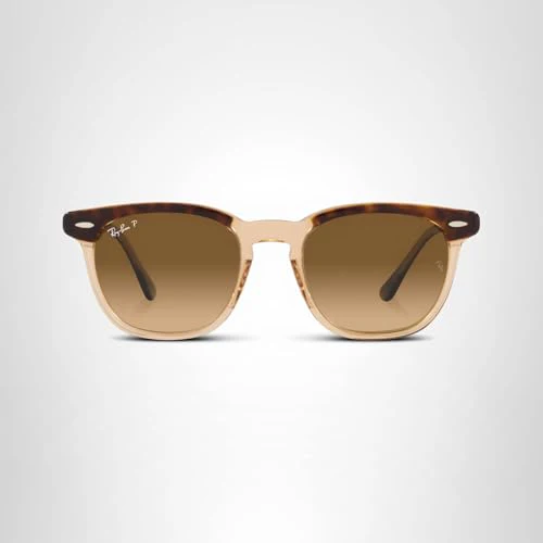 Ray-Ban Unisex RB2298 Hawkeye Square Sunglasses, Havana On Transparent Brown/Brown Gradient Polarized, 50 mm - Image 2