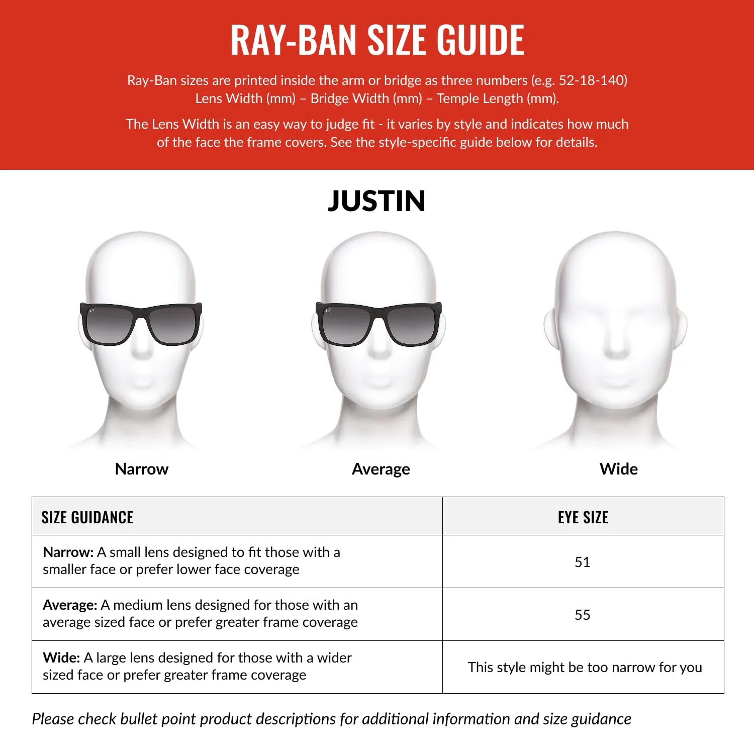 Ray-Ban Unisex RB4165 Justin Rectangular Sunglasses, Rubber Black/Blue Flash, 55 mm - Image 3