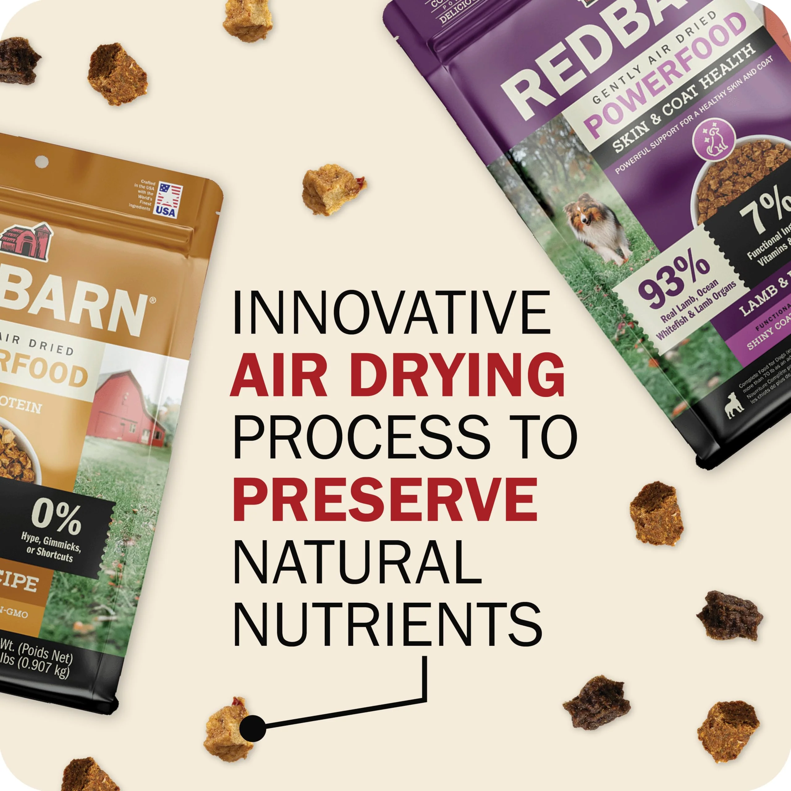 Redbarn Powerfood Air Dried Puppy Food - 93% Chicken & Chicken Organs - High Protein Non-GMO Dry Recipe to Support Healthy Growth, Development, Immunity & Digestive Health for All Breeds - 2lb - Image 9