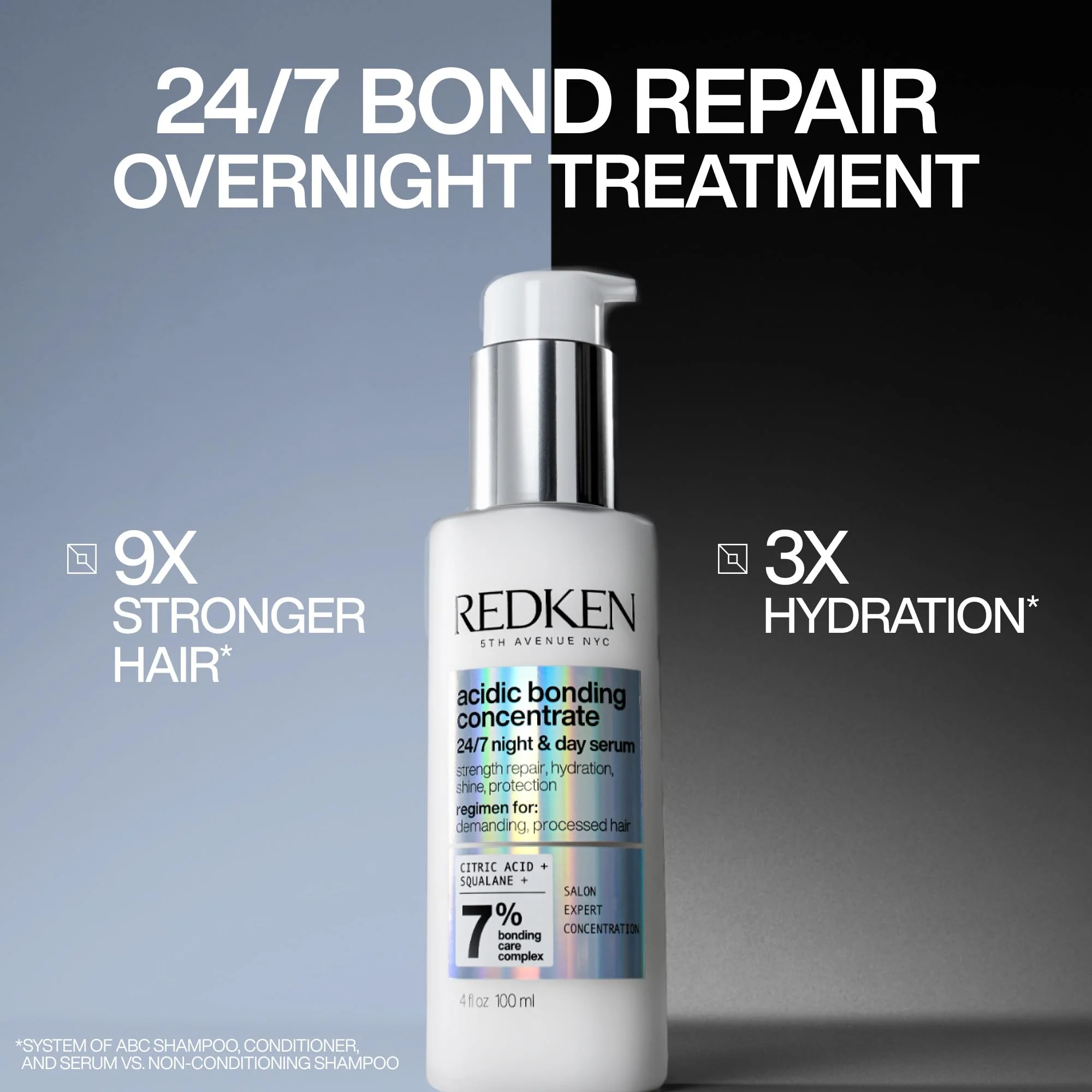 Redken Acidic Bonding Concentrate 24/7 Night & Day Serum For Damaged Hair - Nourishes & Restores, Overnight Hair Repair & Protection, Lightweight & Anti-Frizz - Image 10