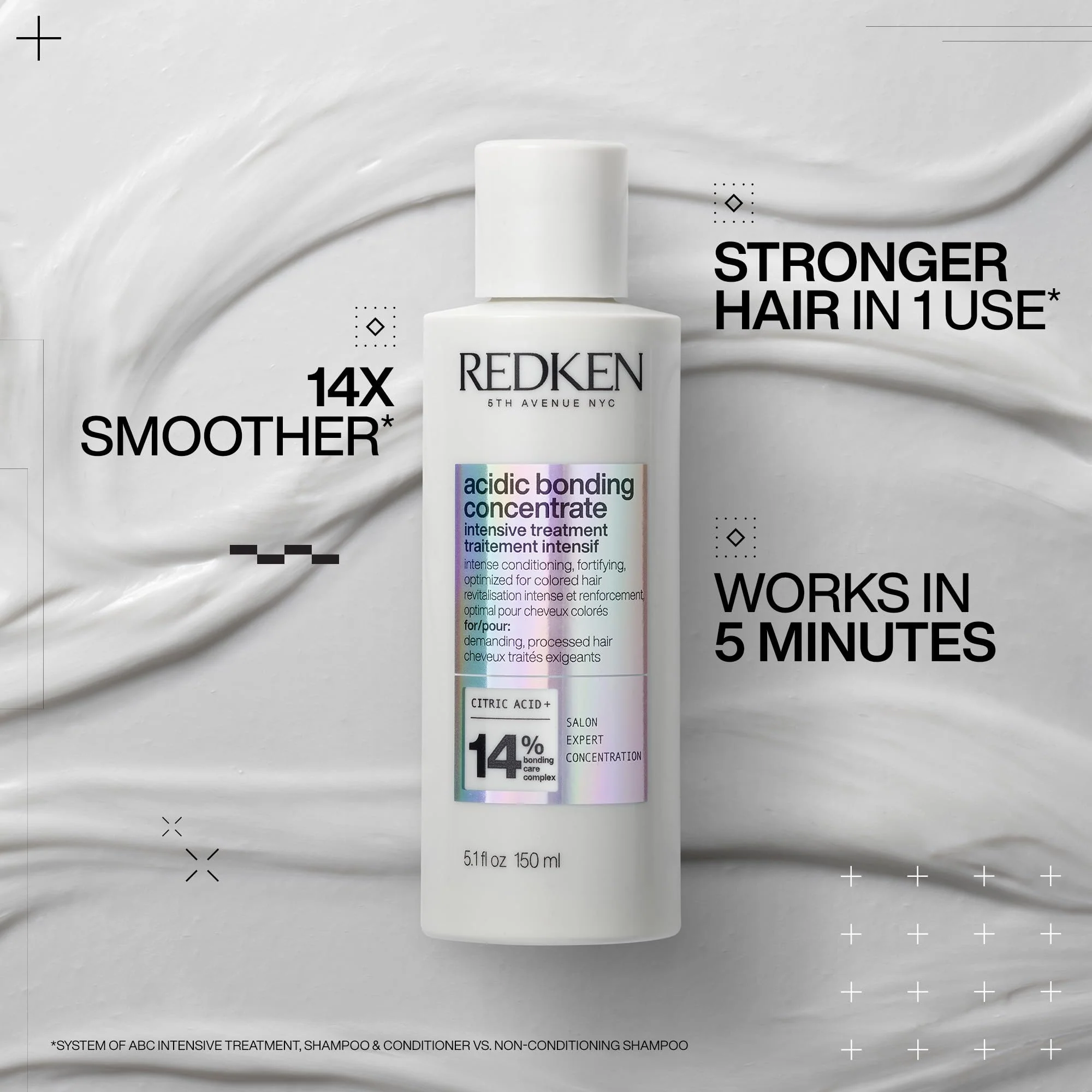 Redken Acidic Bonding Concentrate Treatment For Damaged Hair Repair - Deep Conditioning Intensive Mask, Acidic Bonding Concentrate - Image 11