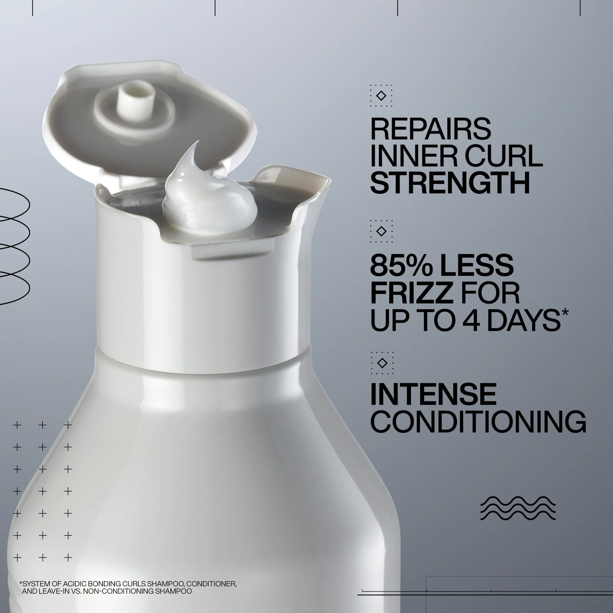 Redken Acidic Bonding Curls Silicone-Free Conditioner | For Coily and Curly Hair | Build Bonds and Repair Curl Strength | With Curl-Bond Technology & Coconut Oil - Image 13