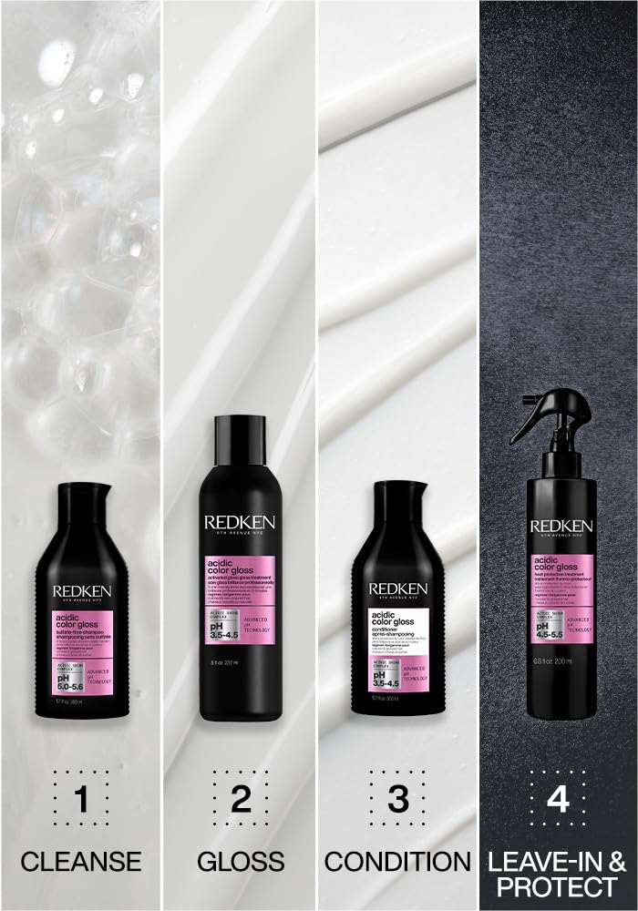 Redken Acidic Color Gloss Glass Gloss Treatment For Color-Treated Hair - Rinse Out Glossing Treatment, Intense Shine & Conditioning - Image 4