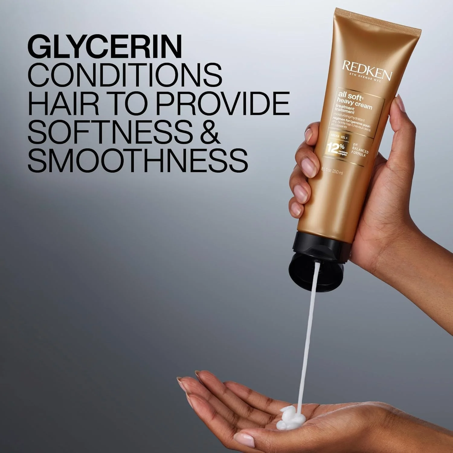 Redken All Soft Heavy Cream Mask Treatment- Moisturizing Deep Conditioner Treatment For Dry Hair, Softens and Smooths Hair, With Argan Oil - Image 5