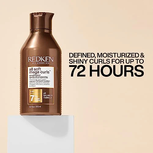 Redken All Soft Mega Curls Conditioner | For Extremely Dry Hair | For Curly & Coily Hair | Nourishes & Softens Severely Dry Hair | With Aloe Vera | 10.1 Fl Oz - Image 2