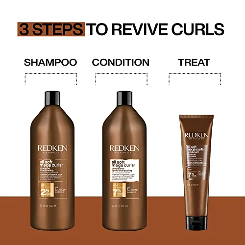 Redken All Soft Mega Curls Conditioner | For Extremely Dry Hair | For Curly & Coily Hair | Nourishes & Softens Severely Dry Hair | With Aloe Vera | 33.8 Fl Oz - Image 4