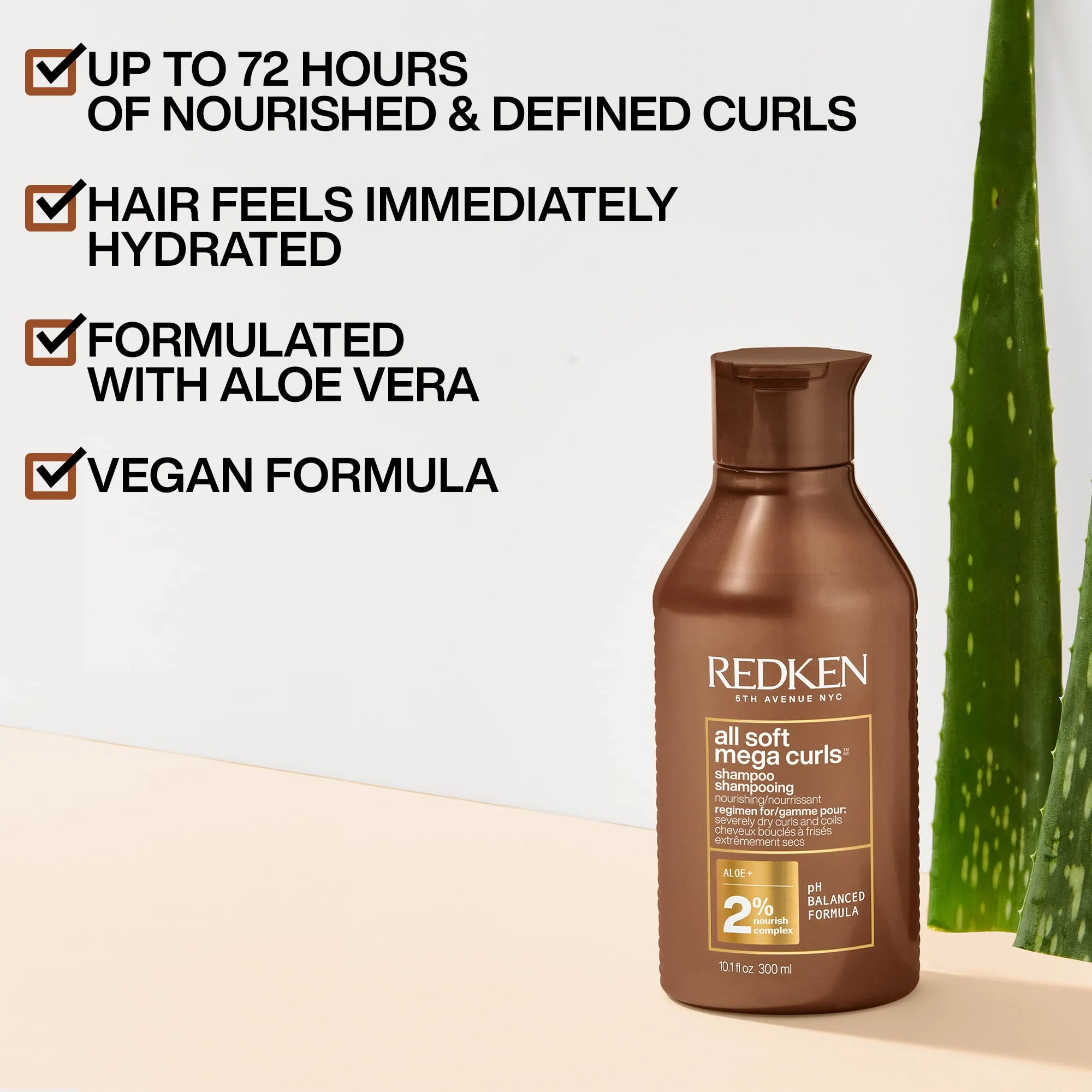 REDKEN All Soft Mega Curls Shampoo and Conditioner Set | For Extremely Dry Hair | Sulfate Free Shampoo | For Curly & Coily Hair | Nourishes & Softens Severely Dry Hair | 10.1 Fl Oz (Pack of 2) - Image 7