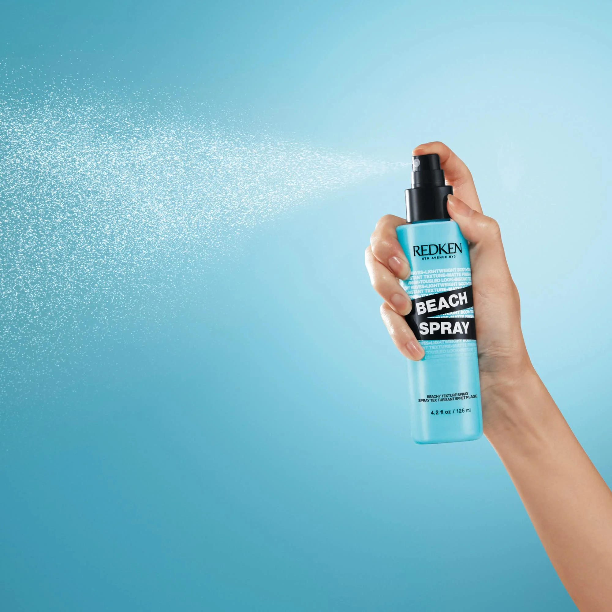 Redken Beach Spray Texturizing Hairspray - Sea-Salt-Free Spray, Adds Instant Texture and Volume, For Beachy Waves and Curls - Image 3