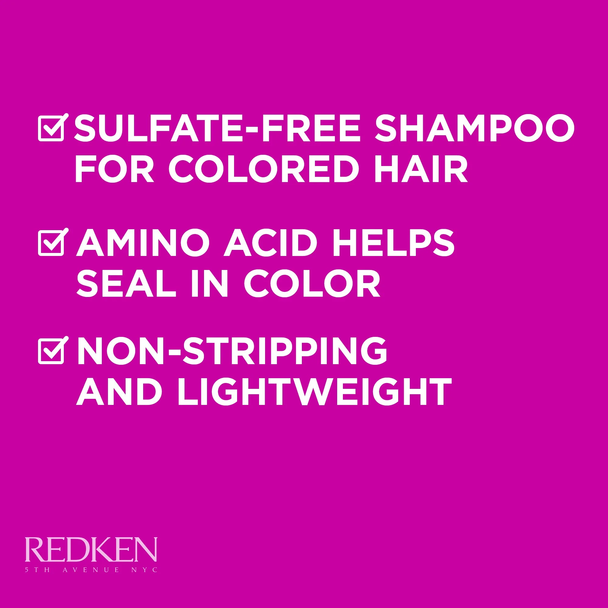 Redken Color Extend Magnetics Shampoo For Color-Treated Hair - Gently Cleanses & Protects Color, With Amino Acid, Sulfate-Free Shampoo - Image 6
