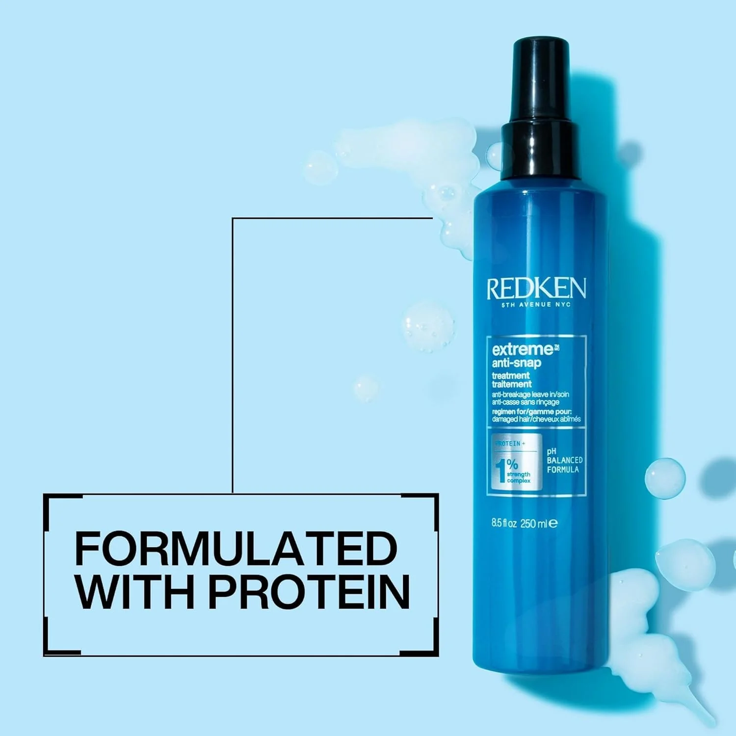 Redken Extreme Anti-Snap Anti-Breakage Leave-In Treatment For Distressed Hair - Fortifies & Helps Reduce Breakage, Infused With Proteins - Image 3