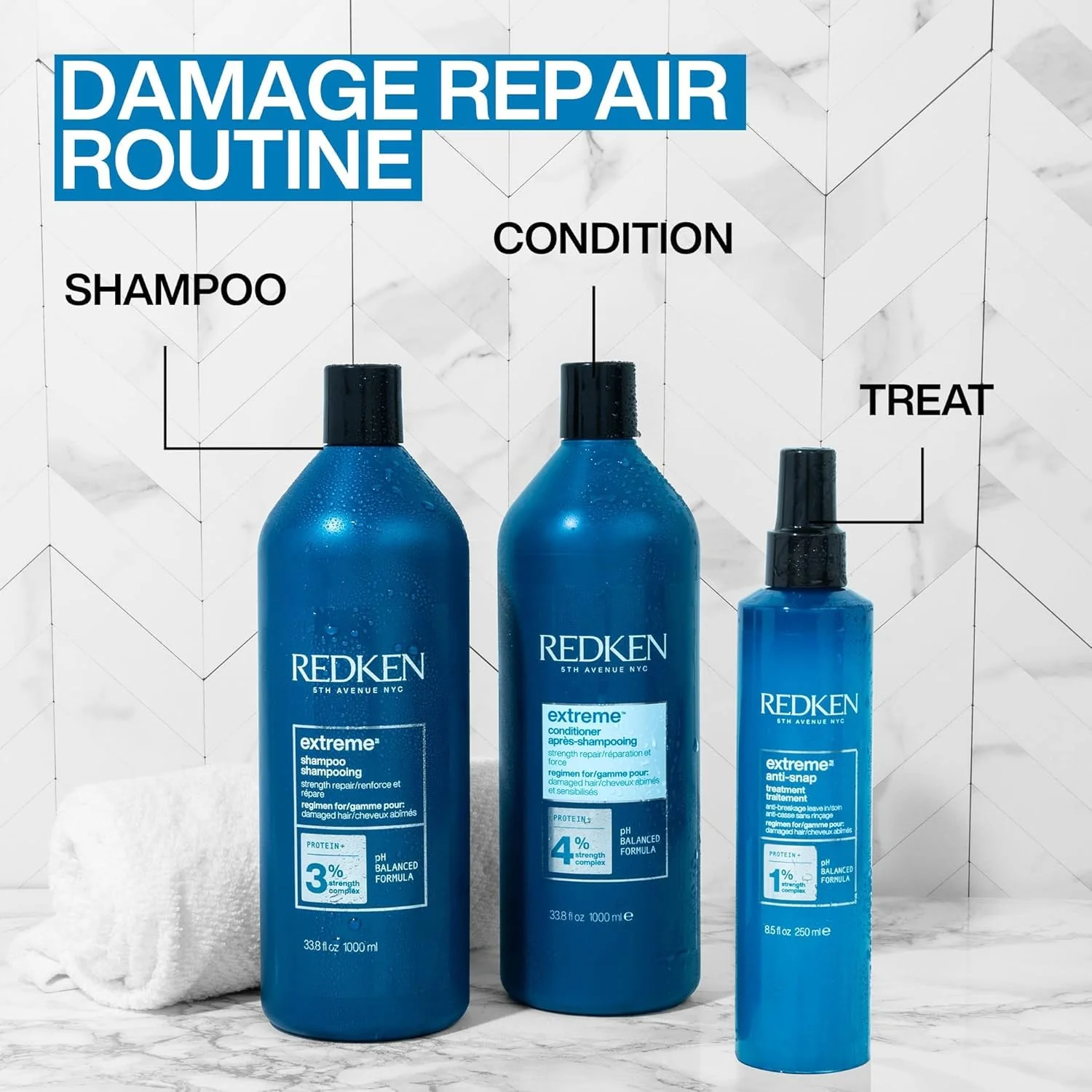 Redken Extreme Conditioner | Anti-Breakage & Protection for Damaged Hair | Infused With Proteins | 33.8 Fl Oz - Image 4