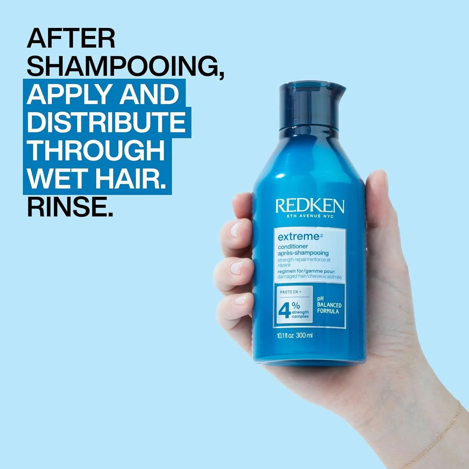 Redken Extreme Conditioner | Anti-Breakage & Protection for Damaged Hair | Infused With Proteins | 33.8 Fl Oz - Image 5