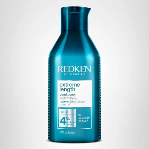 Redken Extreme Length Conditioner For Damaged Hair - Fortifies, Strengthens and Conditions Hair, Infused With Biotin & Castor Oil For Hair Growth, 10.1 Fl Oz - Image 2