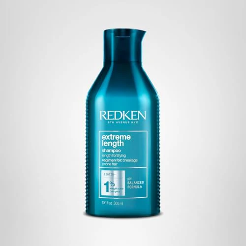 Redken Extreme Length Shampoo For Damaged Hair - Prevents Breakage and Strengthens Hair, Infused With Biotin For Hair Growth, 10.1 Fl Oz - Image 2
