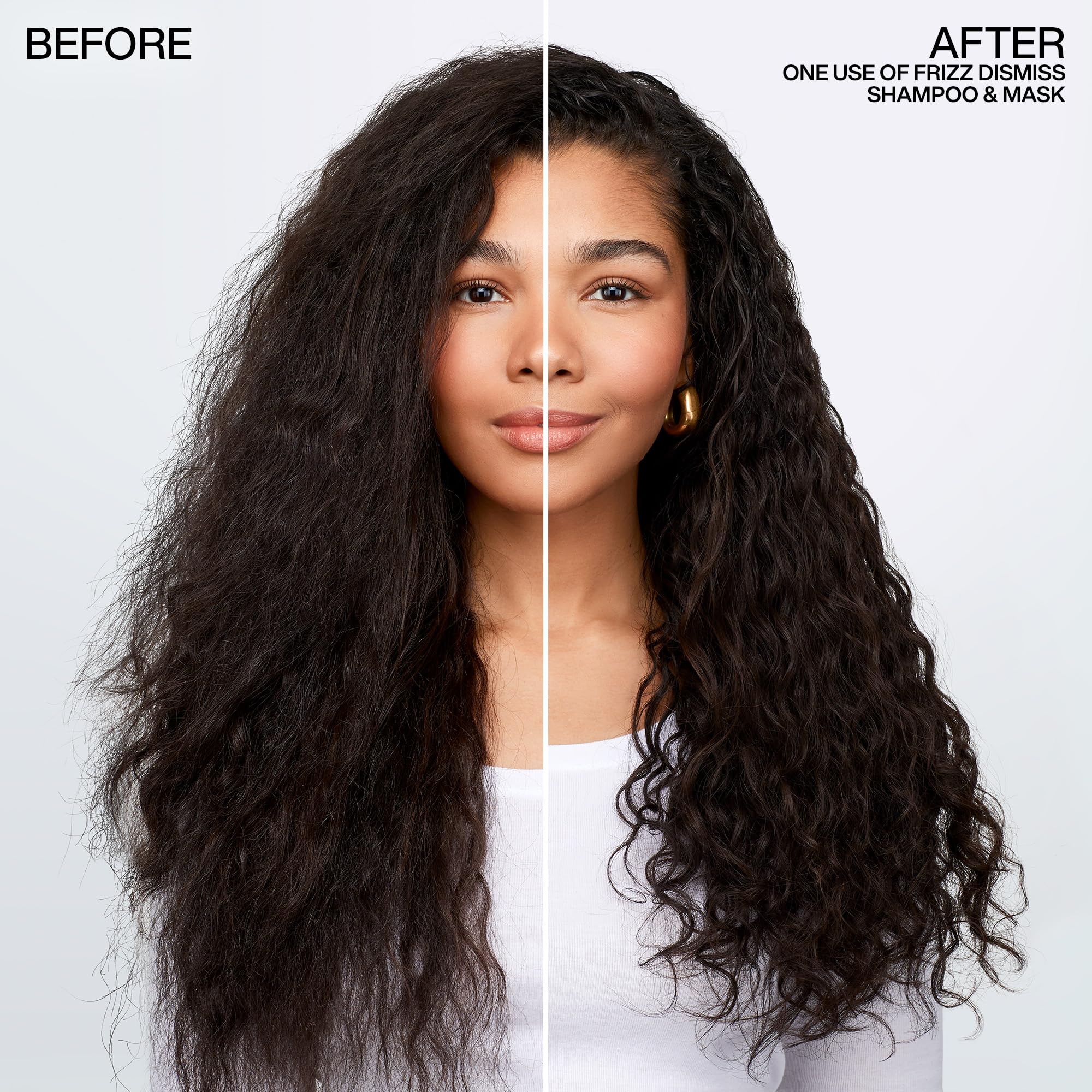 Redken Frizz Dismiss Mask, Intense Smoothing Treatment For Unruly Hair - Ultra Hydrating Smoothing Hair Mask, Hydrates, Smooths and Tames Frizz - Image 4