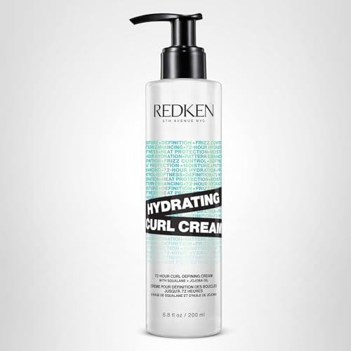 Redken Hydrating Curl Cream - 72 Hour Curl Definition, Heat Protection up to 450°F, Hydrates & Reduces Frizz, With Squalane & Jojoba Oil - Image 2